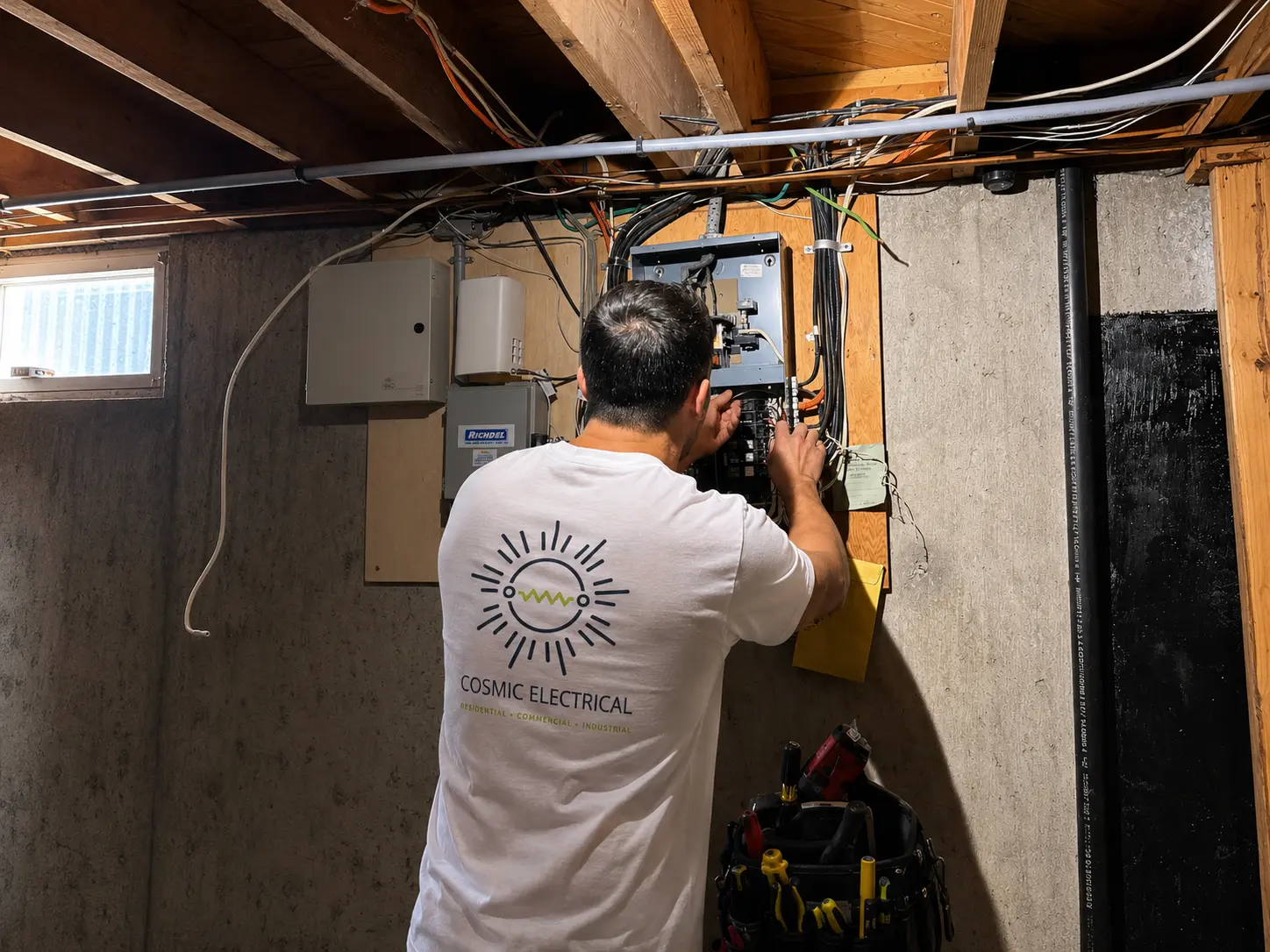 Electrical work in progress